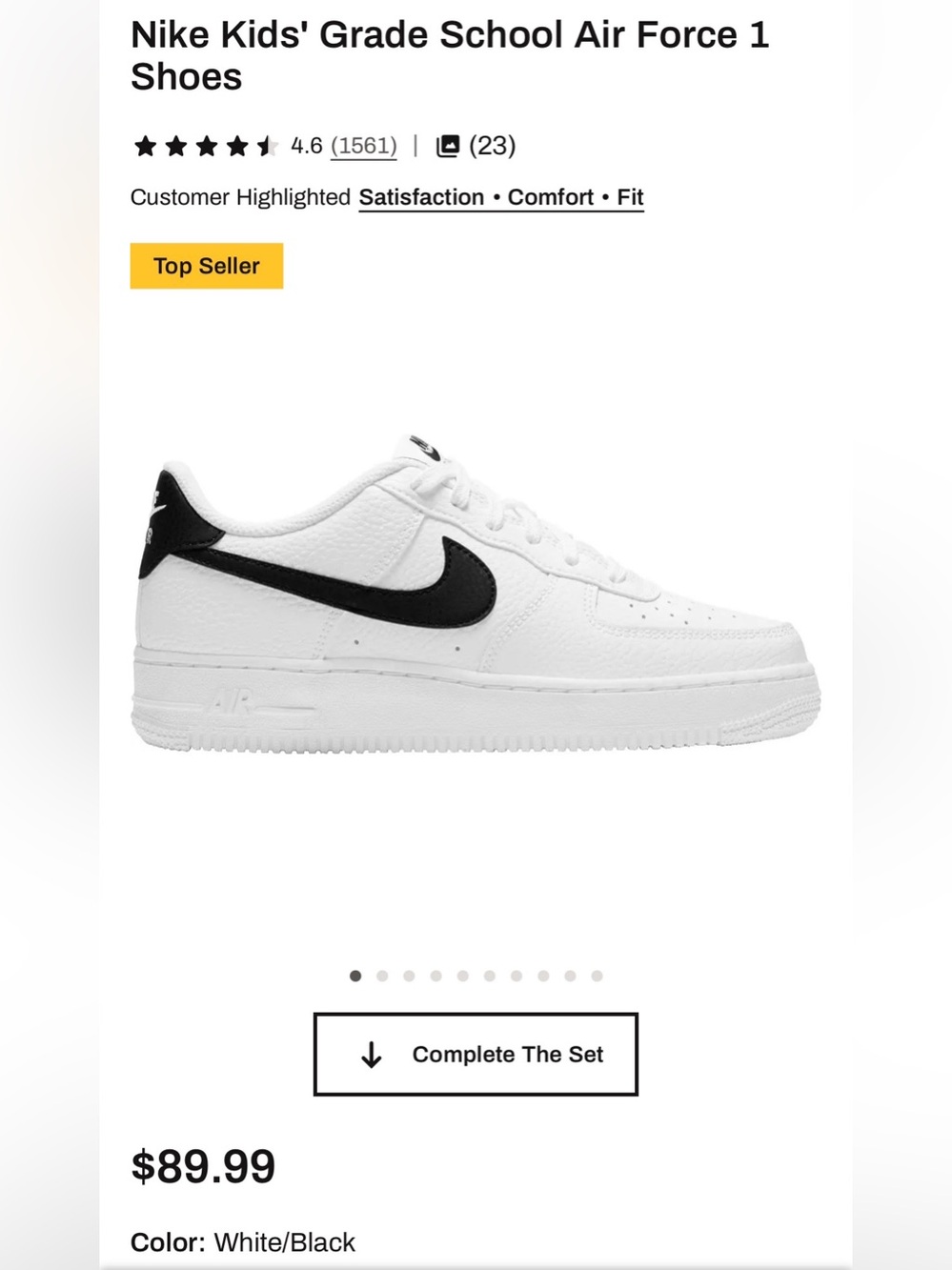 Nike Kid’s (or Adult) Air Force 1 Shoes Sneakers - Picture 9 of 9